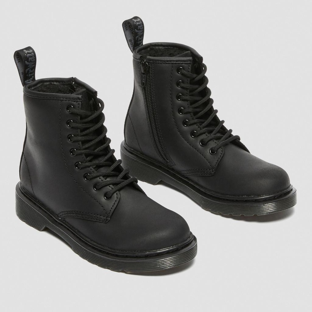 Dr Martens 1460 JUNIOR Faux Fur Lined Boots Size 13